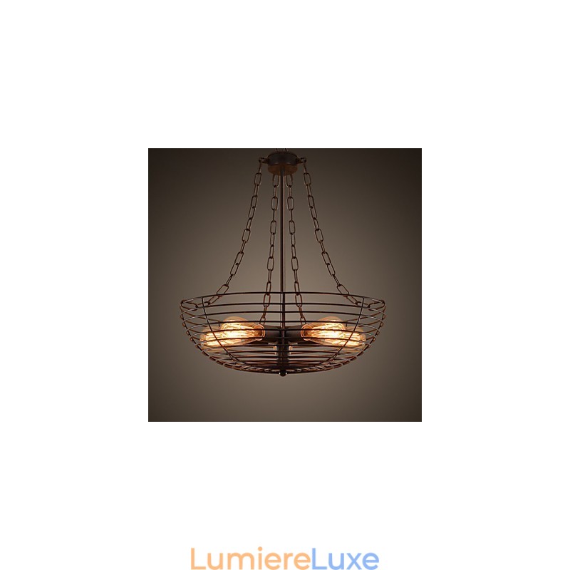 Plafonniers rétro classiques en métal, lampes suspendues simples, lampe suspendue de café