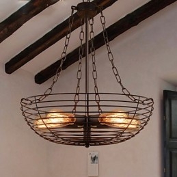 Plafonniers rétro classiques en métal, lampes suspendues simples, lampe suspendue de café