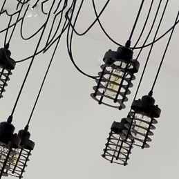 Plafonnier vintage Edison réglable à plusieurs niveaux, luminaire suspendu, style industriel, moderne et chic