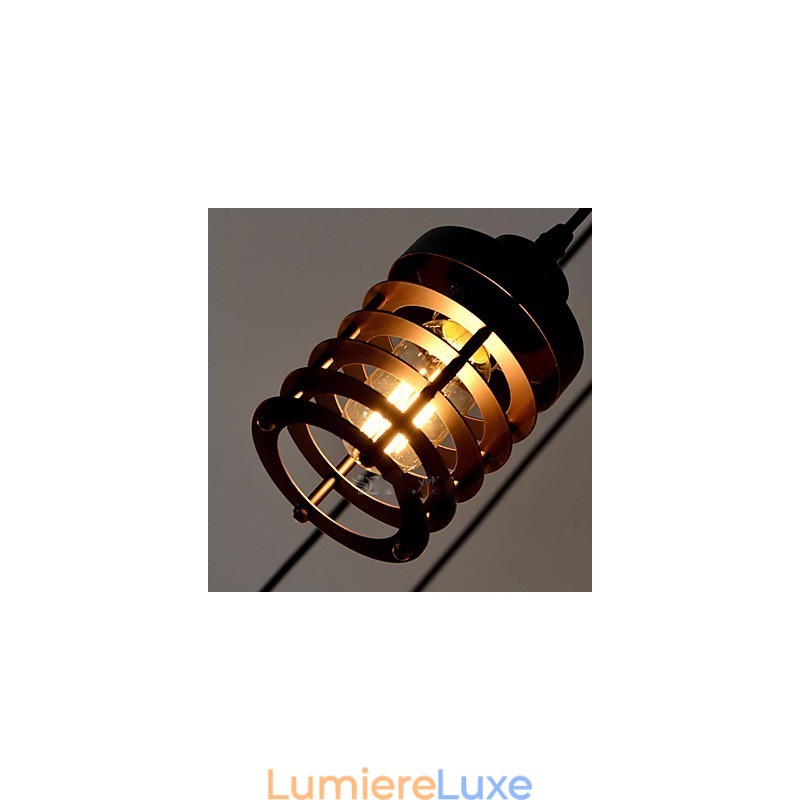 Plafonnier vintage Edison réglable à plusieurs niveaux, luminaire suspendu, style industriel, moderne et chic