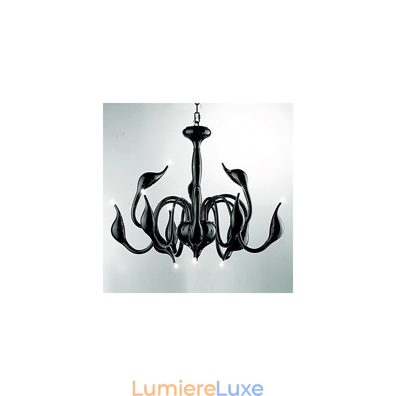 Lustre en métal galvanisé de style bougie contemporain moderne