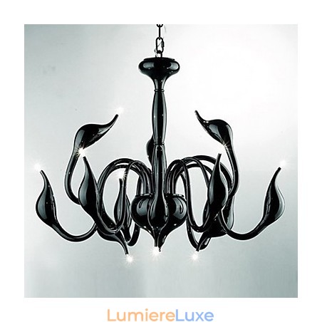 Lustre en métal galvanisé de style bougie contemporain moderne Lustre en métal galvanisé de style bougie contemporain moderne