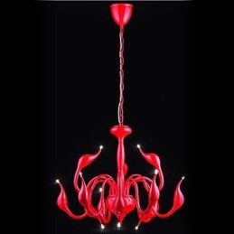 Lustre en métal galvanisé de style bougie contemporain moderne