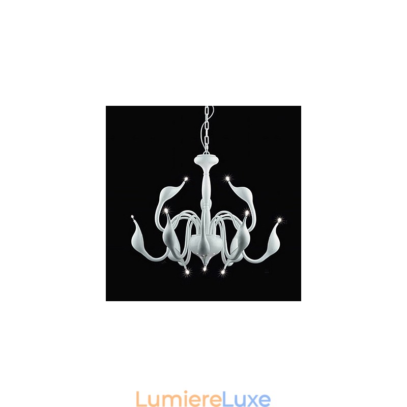 Lustre en métal galvanisé de style bougie contemporain moderne