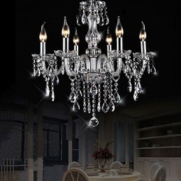 Lustre en cristal électroplaqué classique et vintage traditionnel