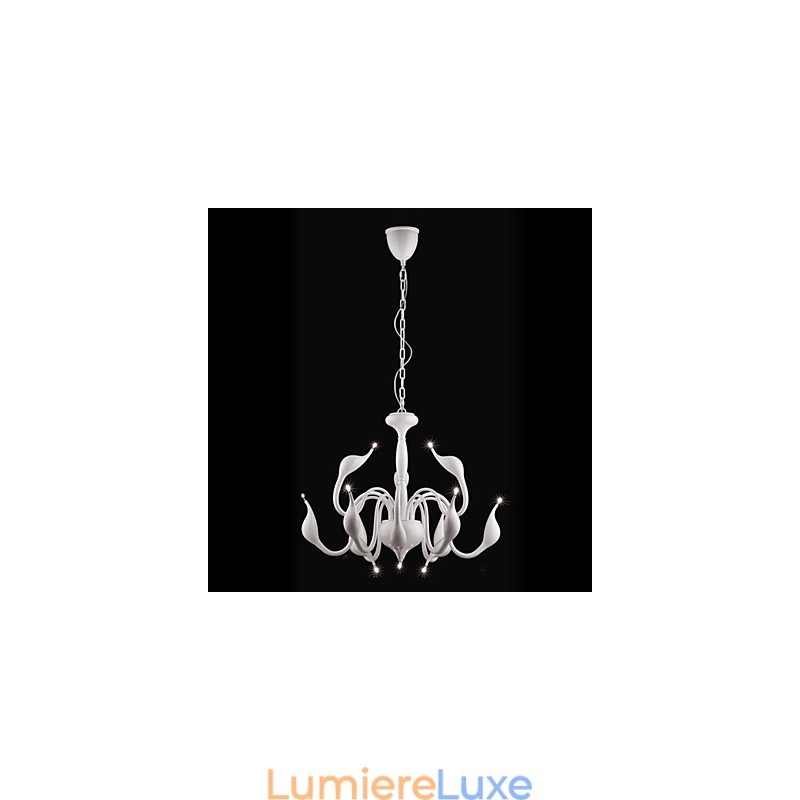 Lustre en métal galvanisé de style bougie contemporain moderne