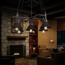 Plafonniers rétro classiques en métal, lampes suspendues simples, lampe suspendue de café