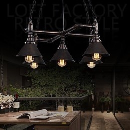 Plafonniers rétro classiques en métal, lampes suspendues simples, lampe suspendue de café