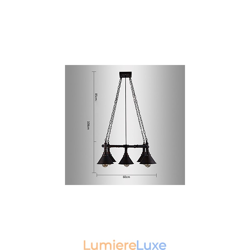 Plafonniers rétro classiques en métal, lampes suspendues simples, lampe suspendue de café