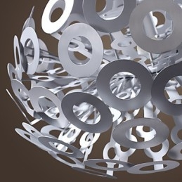 Suspension moderne avec abat-jour circulaire