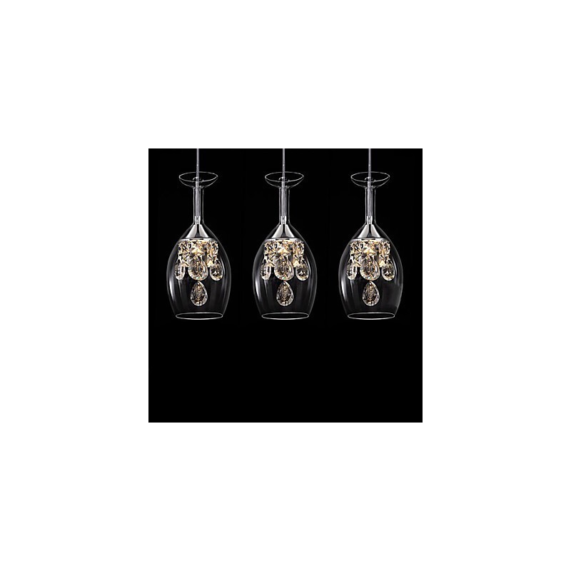 Lustre suspendu en métal moderne et contemporain pour îlot