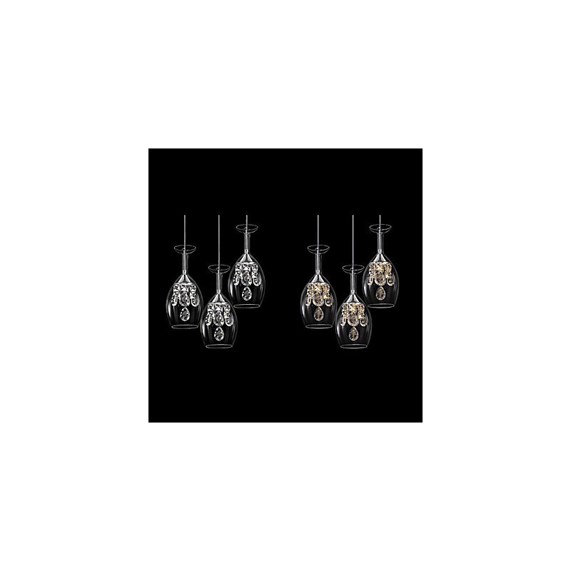 Lustre suspendu en métal moderne et contemporain pour îlot