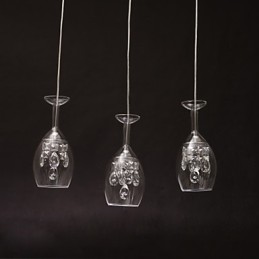 Lustre suspendu en métal moderne et contemporain pour îlot