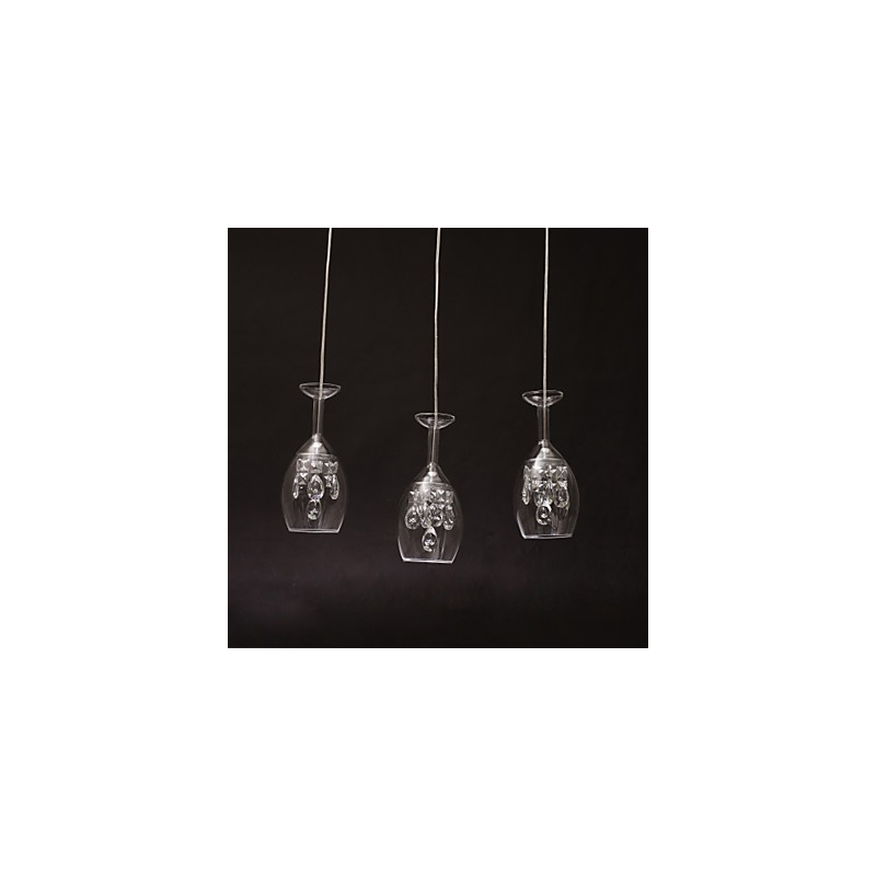 Lustre suspendu en métal moderne et contemporain pour îlot