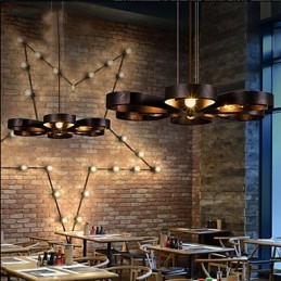 Lampe à suspension industrielle en fer de style country américain