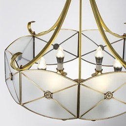Plafonnier décoratif contemporain moderne en cuivre