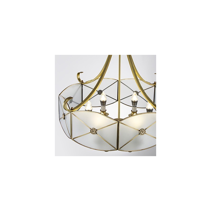 Plafonnier décoratif contemporain moderne en cuivre