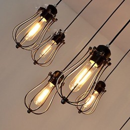 Plafonnier vintage Edison réglable à plusieurs niveaux, luminaire suspendu, style industriel, moderne et chic