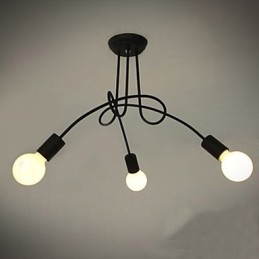 Lustre en métal peint contemporain moderne