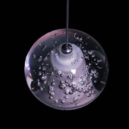 Suspension G4 Retroifit 3 W en cristal chromé, lampe suspendue moderne et contemporaine