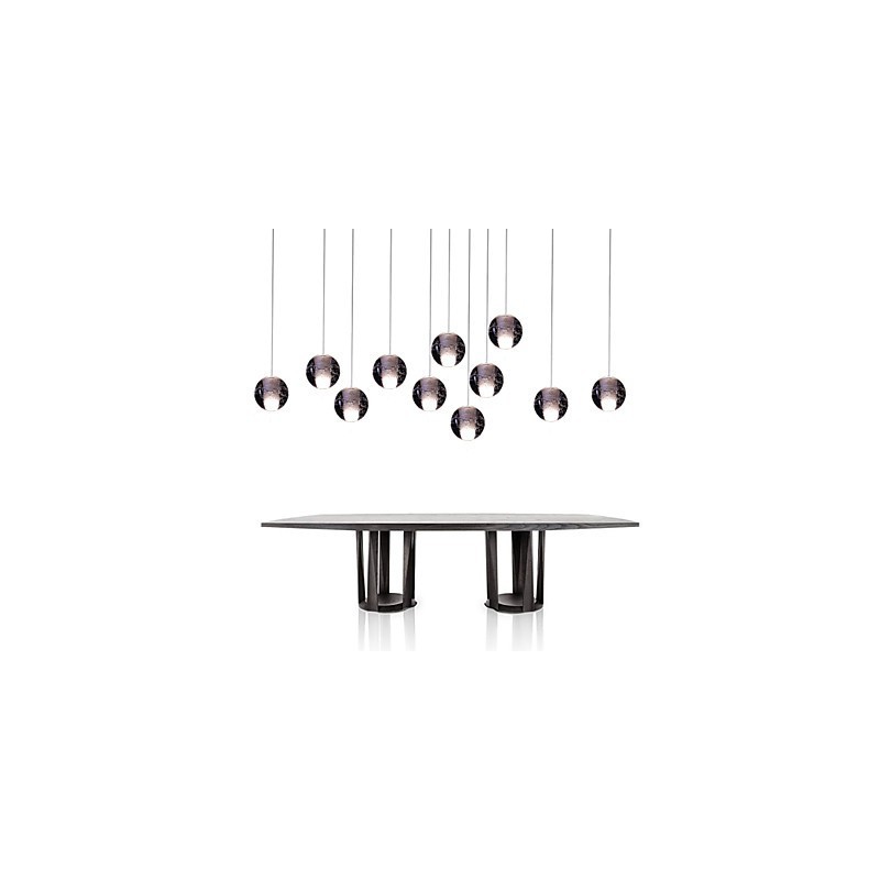 Suspension G4 Retroifit 3 W en cristal chromé, lampe suspendue moderne et contemporaine
