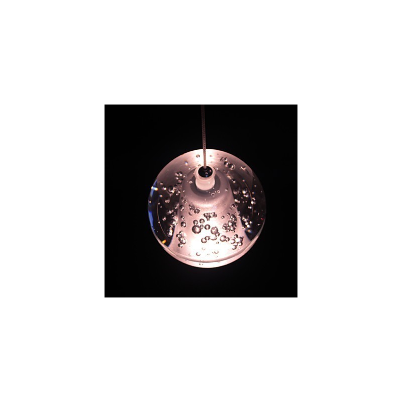 Suspension G4 Retroifit 3 W en cristal chromé, lampe suspendue moderne et contemporaine