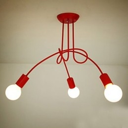 Lustre en métal peint contemporain moderne
