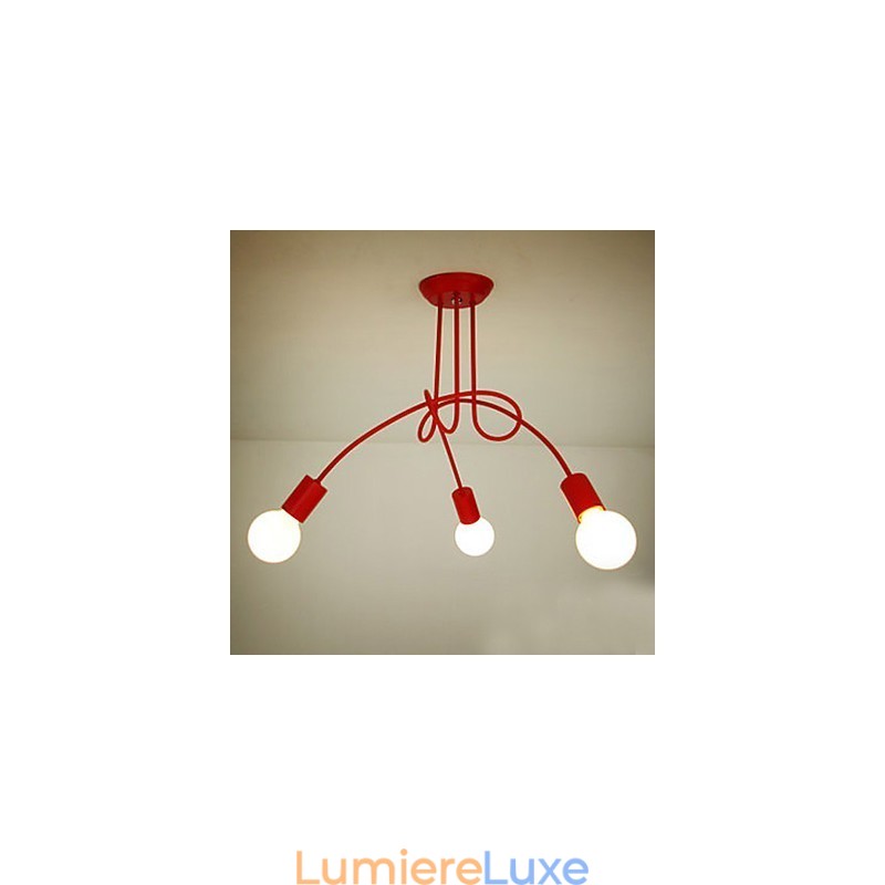 Lustre en métal peint contemporain moderne