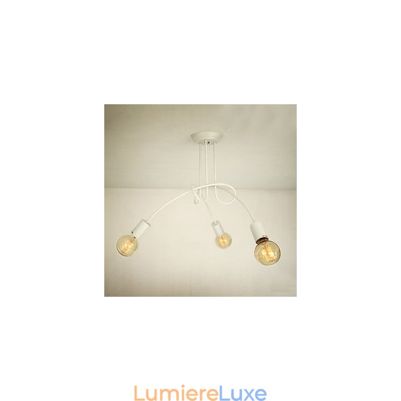 Lustre en métal peint contemporain moderne