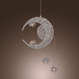 Suspension moderne contemporaine en métal galvanisé de style mini globe
