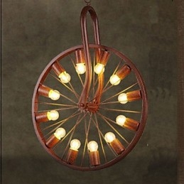 Suspension à roue rétro pour faire l'ancienne lampe suspendue industrielle A
