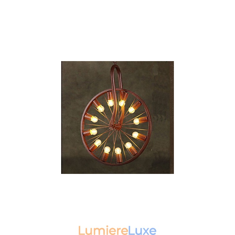 Suspension à roue rétro pour faire l'ancienne lampe suspendue industrielle A