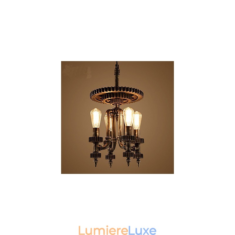 Éclairage décoratif pour magasin d'engrenages mécaniques rétro