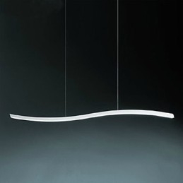 Lustre en acrylique simple et tendance au design linéaire