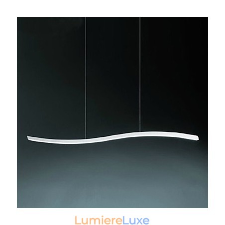 Lustre en acrylique simple et tendance au design linéaire Lustre en acrylique simple et tendance au design linéaire