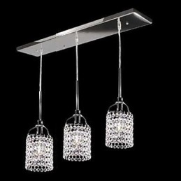 Suspension en métal et cristal