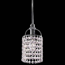 Suspension en métal et cristal