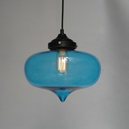 Suspension Bubble Design 1 lumière avec abat-jour transparent