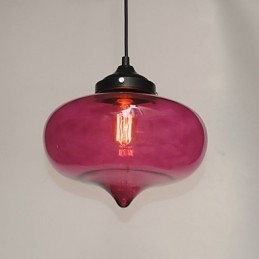 Suspension Bubble Design 1 lumière avec abat-jour transparent
