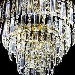 Lustre de luxe à 6 lumières de style européen en forme de couronne