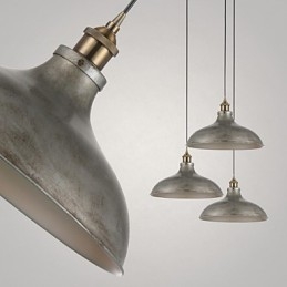 1 lampe suspendue style industriel vintage antique en fer et métal
