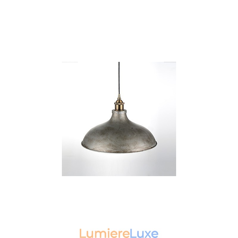1 lampe suspendue style industriel vintage antique en fer et métal