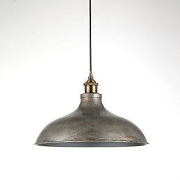 1 lampe suspendue style industriel vintage antique en fer et métal