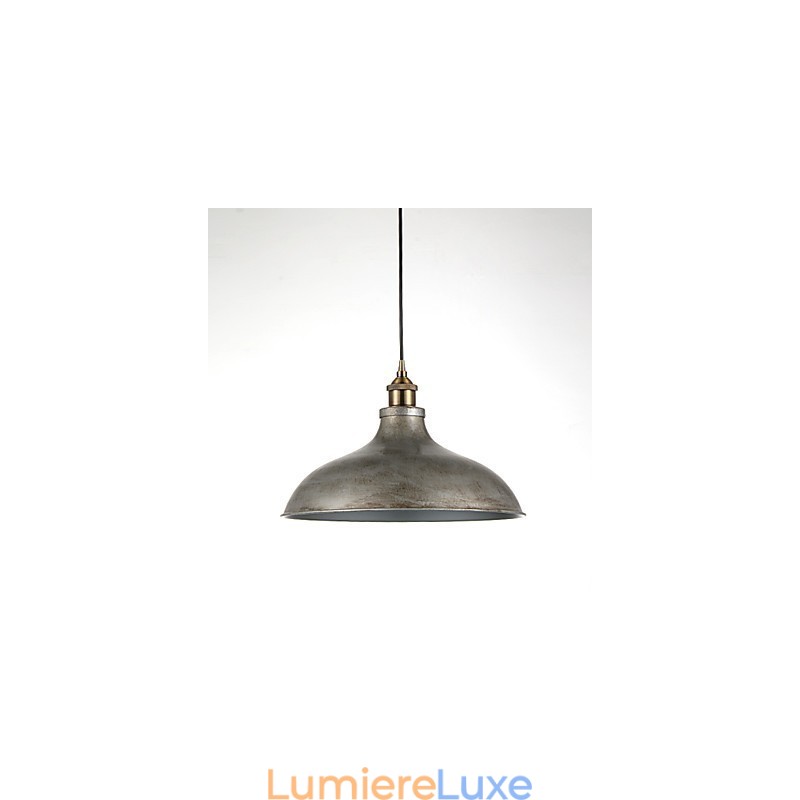 1 lampe suspendue style industriel vintage antique en fer et métal