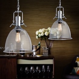 Suspension en verre de style mini moderne et contemporain