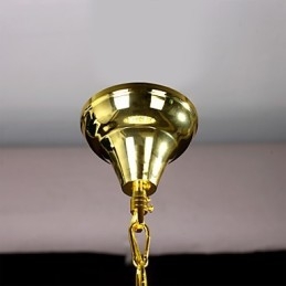 Lustre de luxe à 6 lumières de style européen en forme de couronne