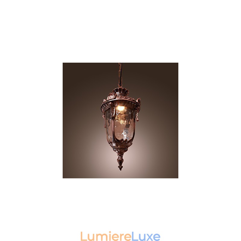 Suspension d'inspiration antique à 1 lumière
