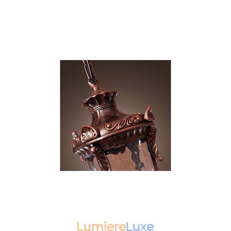 Suspension d'inspiration antique à 1 lumière