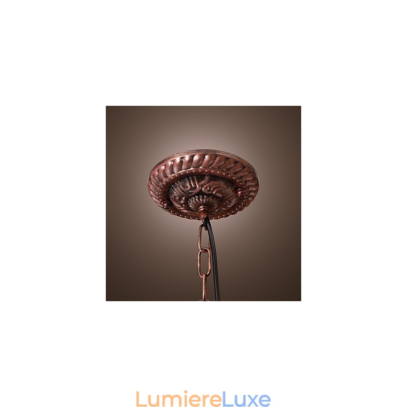 Suspension d'inspiration antique à 1 lumière