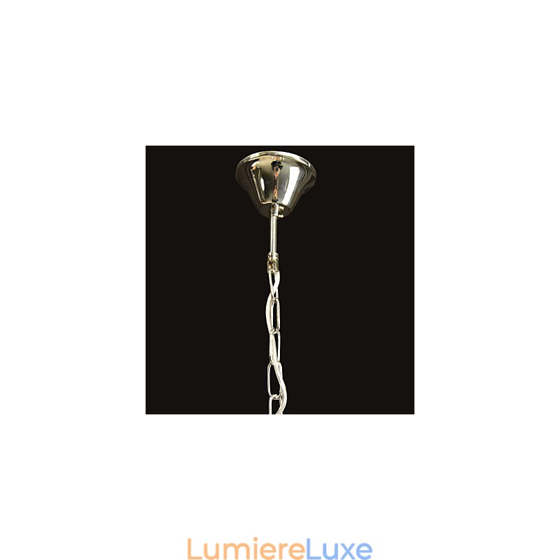 Lustre suspendu moderne contemporain en cristal chromé